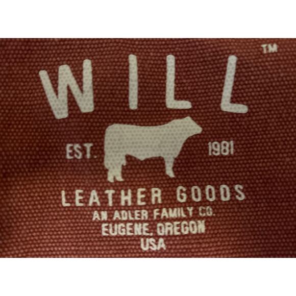 WILL LEATHER GOODS ENK Pink Canvas Tote Bag Oregon - Picture 3 of 9
